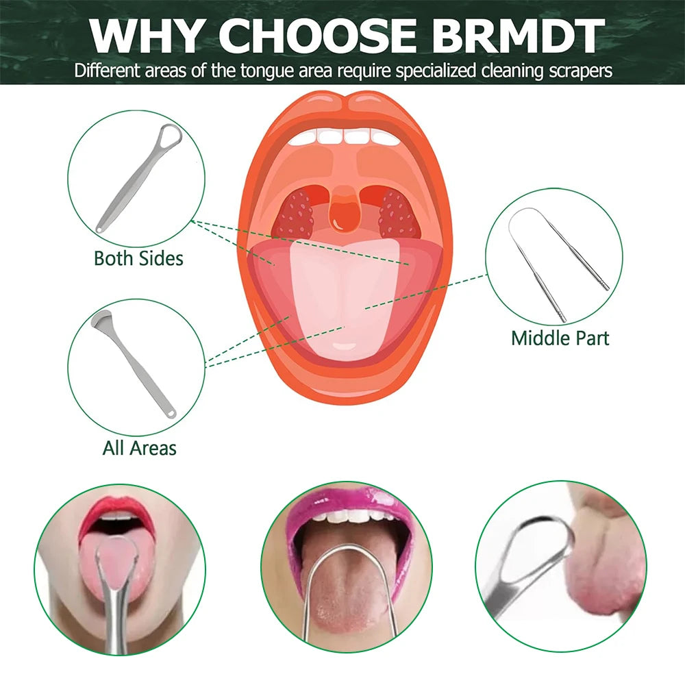 Stainless Steel Tongue Scraper
