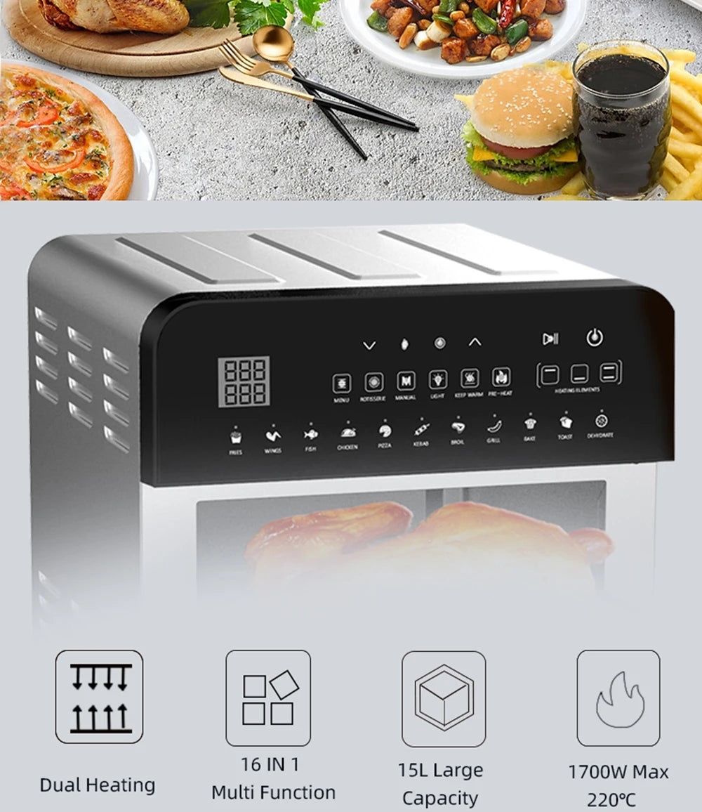 Stainless Steel Toaster Oven/Airfryer