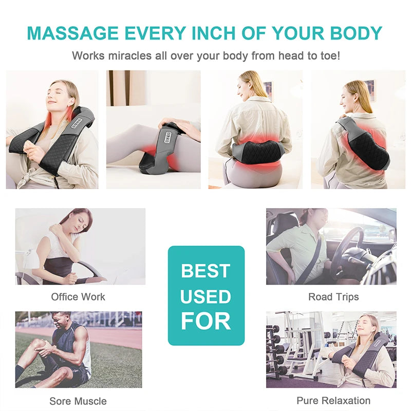 Medcursor Electric Neck And Back Massager Shawl